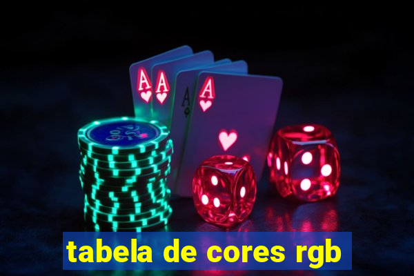 tabela de cores rgb